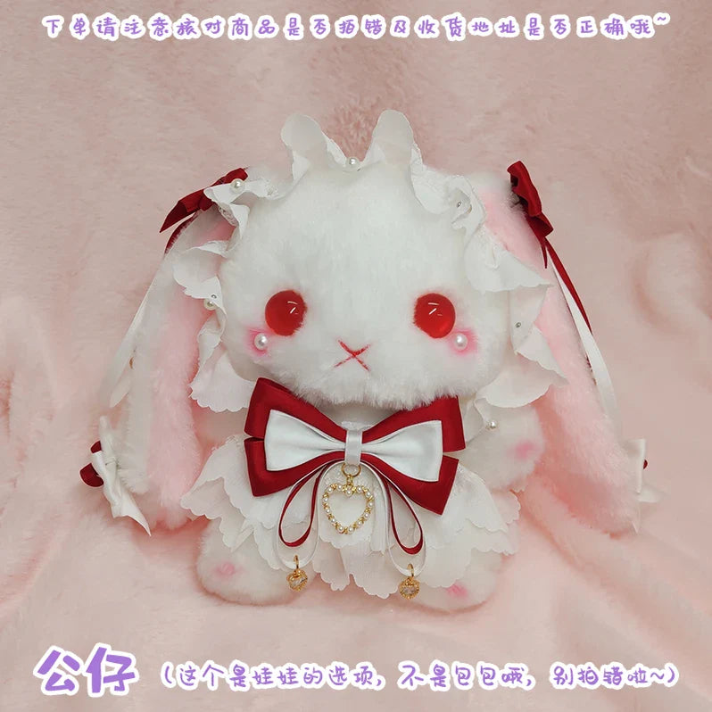 Kawaii Harajuku Rabbit Bag - Dark Red Doll - Backpacks - Luggage & Bags - 12 - 2024