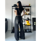 Baggy Y2K Jeans – Grunge Gothic High Street Denim - Bottoms - Women’s Jeans - 4