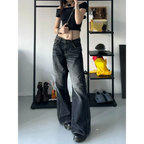 Baggy Y2K Jeans – Grunge Gothic High Street Denim - Bottoms - Women’s Jeans - 3