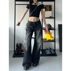 Baggy Y2K Jeans – Grunge Gothic High Street Denim - Bottoms - Women’s Jeans - 2