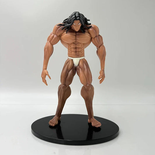 Baki Hanma 22cm Anime Figure with Pickle Biscuit Oriba and Kaoru Hanayama - 22cm No Retail Box - Anime - Action & Toy