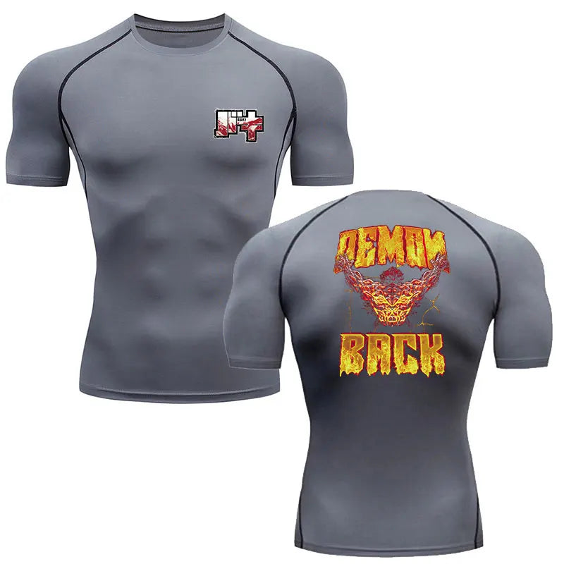 Baki Hanma Men’s Compression T-shirt - grey1 / S - T-Shirts - Shirts & Tops - 27 - 2024