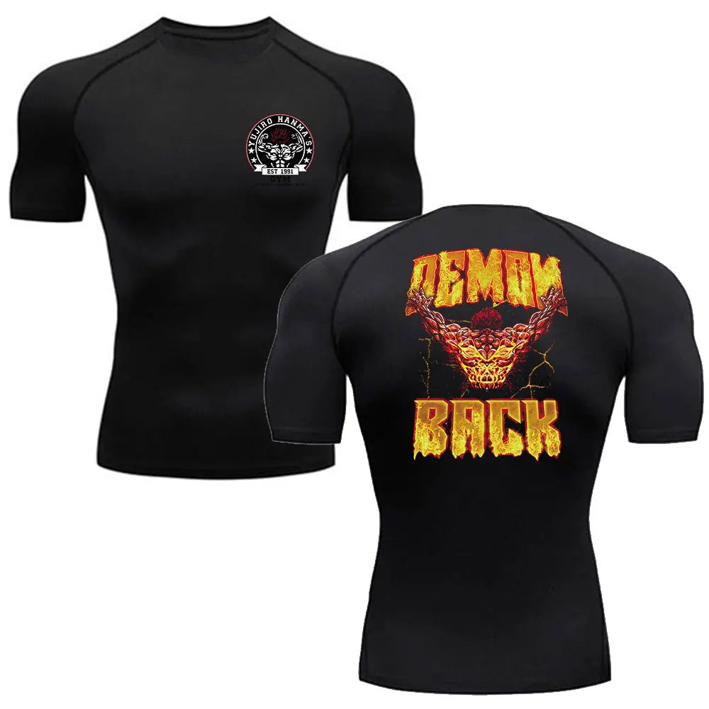 Baki Hanma Men’s Compression T-shirt - black1 / S - T-Shirts - Shirts & Tops - 7 - 2024