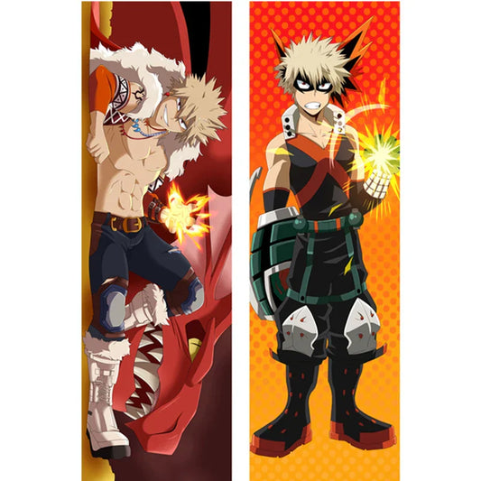 My Hero Academia Bakugo Dakimakura - Peachskin Pillow Cover - White / 40x120cm Peach Skin - Dakimakura - Clothing - 2