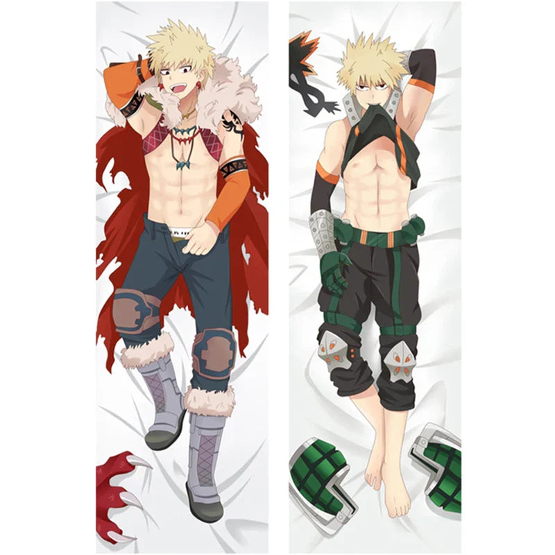 My Hero Academia Bakugo Dakimakura - Peachskin Pillow Cover - Green / 40x120cm Peach Skin - Dakimakura - Clothing - 3