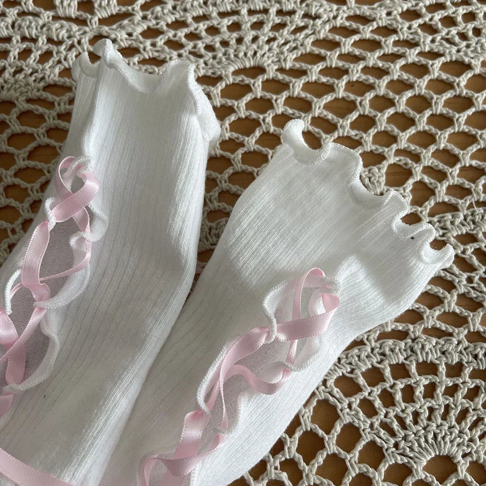 Ballet Lace Gloves - Pink / One Size - All Products - Clothing - 9 - 2024