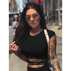 Harajuku Bandage Wrap Crop Top - Women’s Clothing & Accessories - Crop Tops - 3