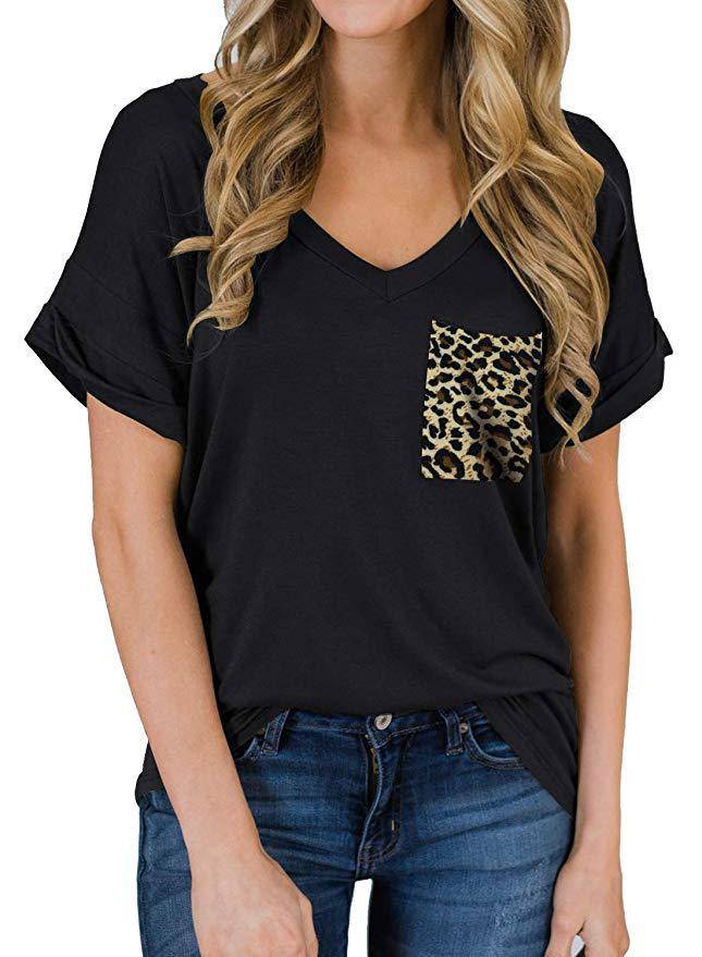 Basic Plain T - Black - Leopard / S / Nearest Warehouse - T-Shirts - Decor - 22 - 2024