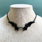 Gothic Vampire Bat Wing Choker Necklace - Women’s Jewelry - Necklaces - 1