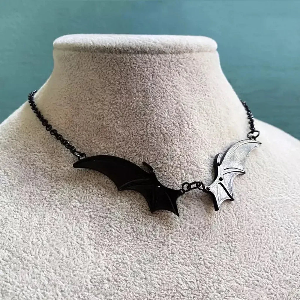 Gothic Vampire Bat Wing Choker Necklace - Women’s Jewelry - Necklaces - 3