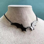 Gothic Vampire Bat Wing Choker Necklace - Women’s Jewelry - Necklaces - 3