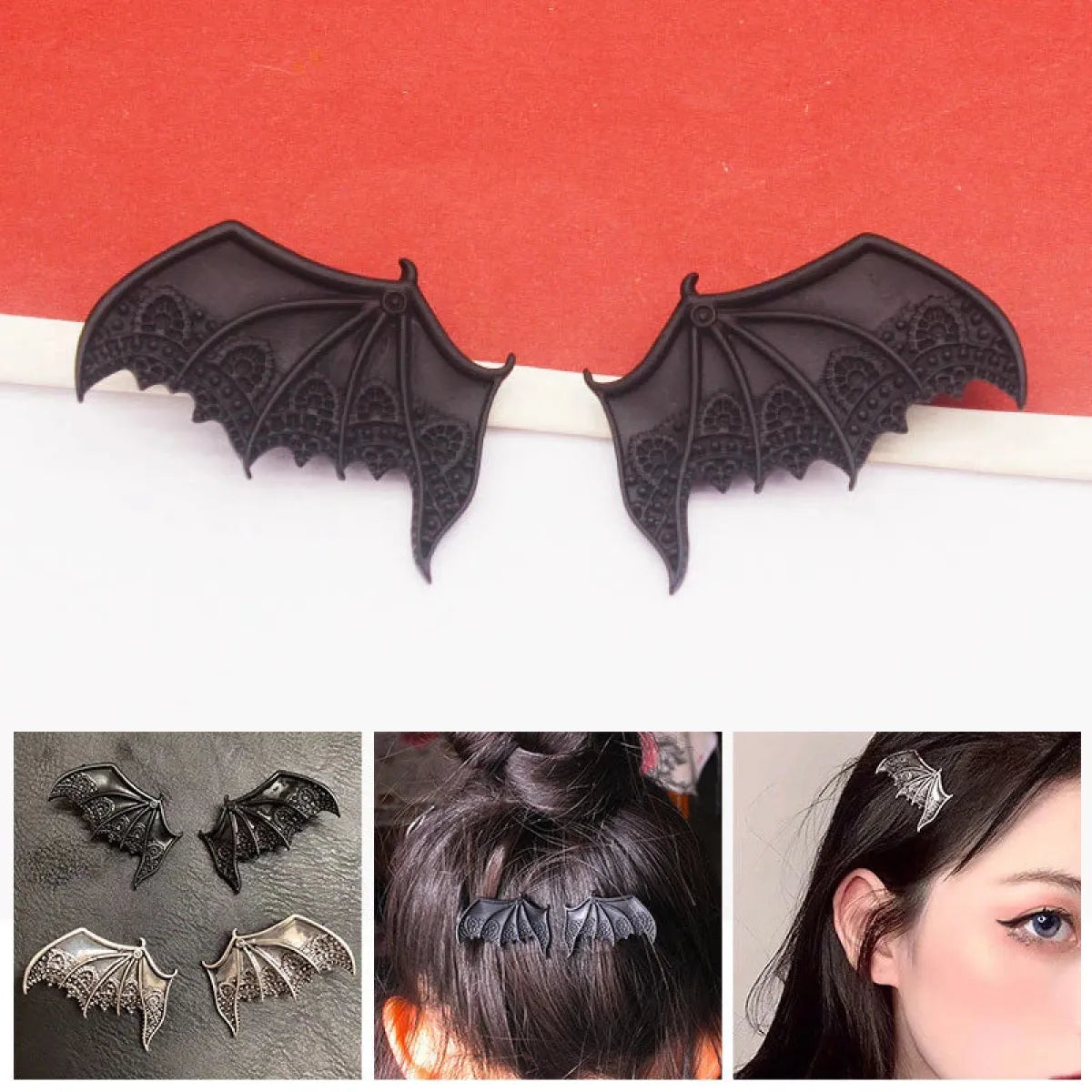 Gothic Bat Wing Hair Clip - Best Sellers - Hair Accessories - 2