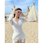 Mesh Low Cut Backless Swimsuit – Korean Beach Dress Biquinis 2025 - All Dresses - Swimwear - 10