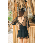Mesh Low Cut Backless Swimsuit – Korean Beach Dress Biquinis 2025 - All Dresses - Swimwear - 19
