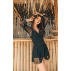 Mesh Low Cut Backless Swimsuit – Korean Beach Dress Biquinis 2025 - All Dresses - Swimwear - 22
