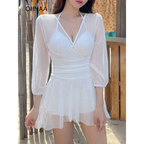 Mesh Low Cut Backless Swimsuit – Korean Beach Dress Biquinis 2025 - All Dresses - Swimwear - 2