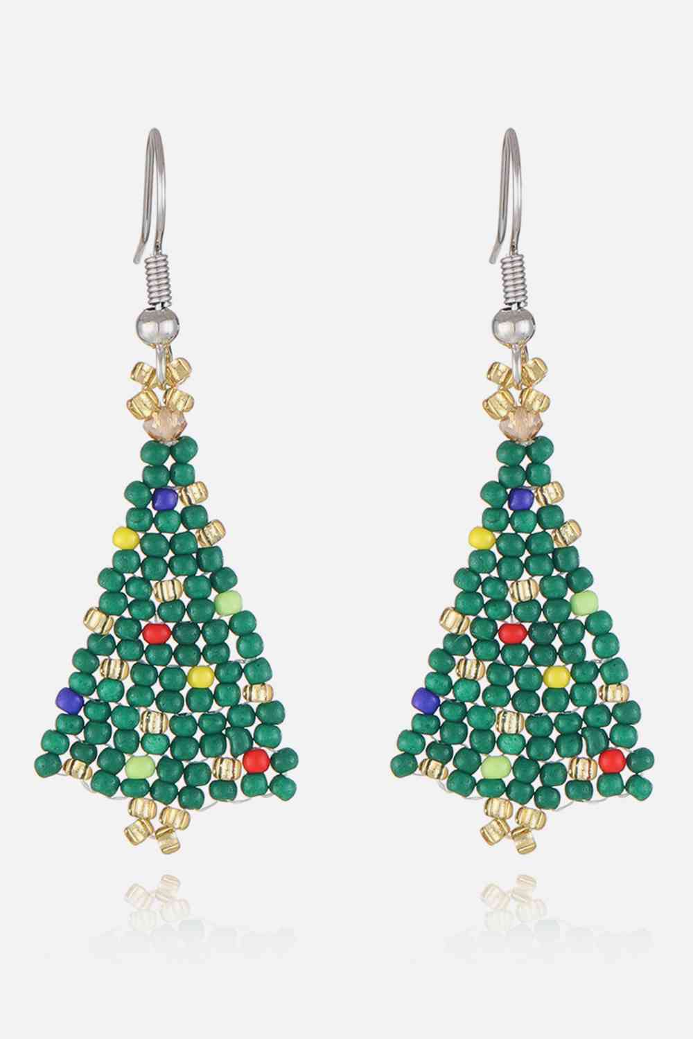 Beaded Christmas Tree Earrings - Green / One Size - Women’s Jewelry - Earrings - 3 - 2024