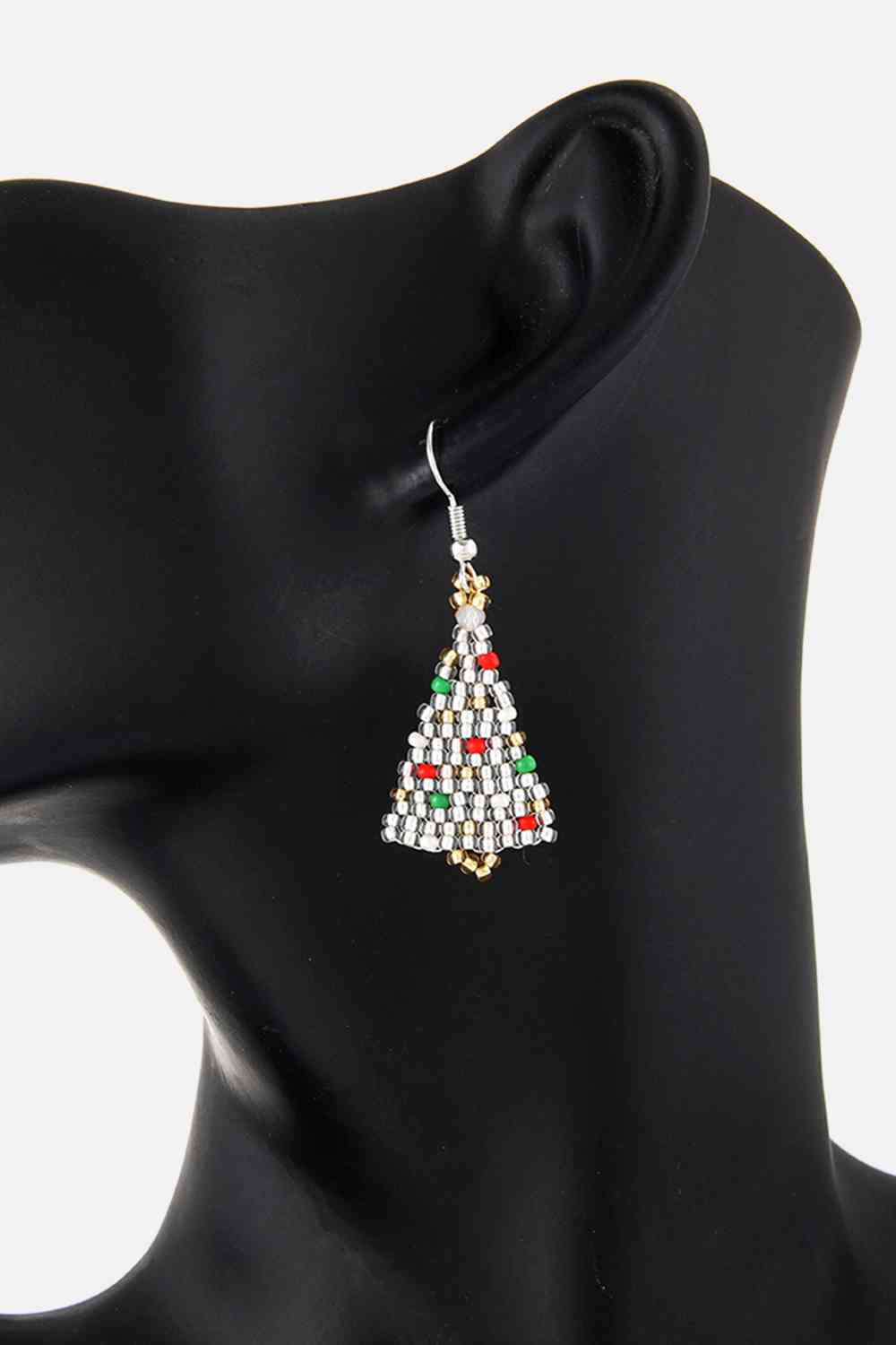 Beaded Christmas Tree Earrings - Women’s Jewelry - Earrings - 6 - 2024