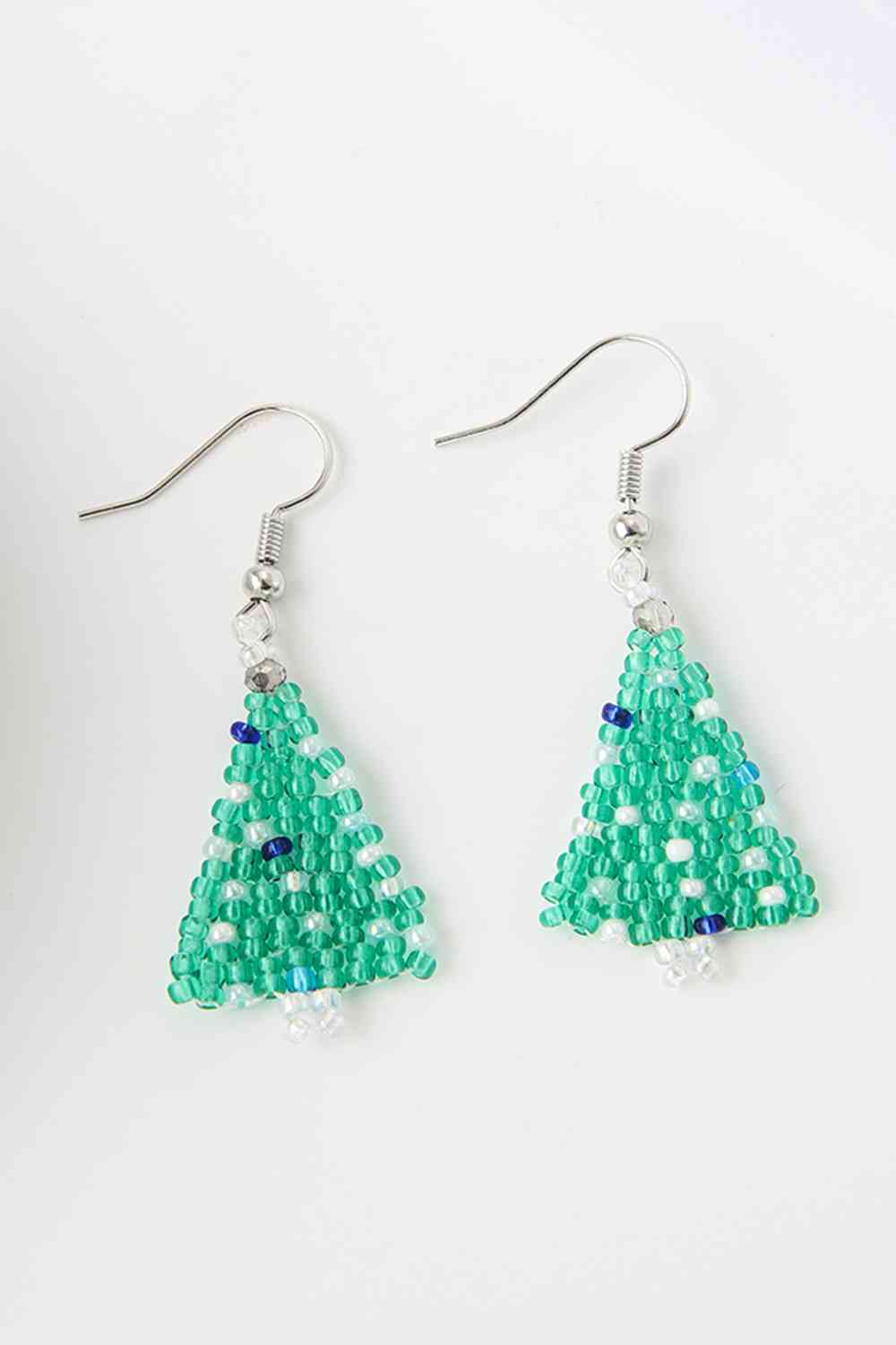 Beaded Christmas Tree Earrings - Women’s Jewelry - Earrings - 7 - 2024