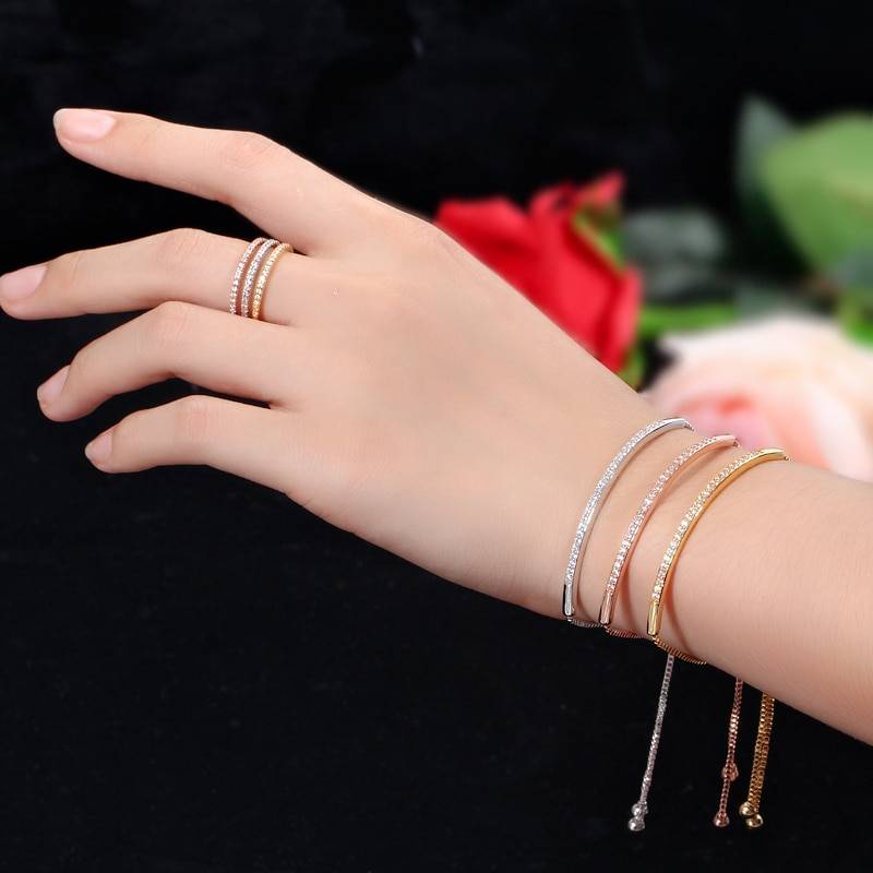 Elegant Bangle Bracelet - Beauty & Health - Bracelets - 13 - 2024