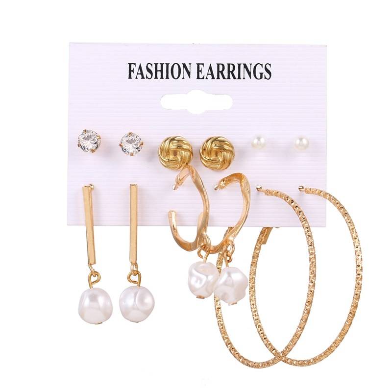 Stylish Earrings Set - Style 23 - Beauty & Health - Earrings - 40 - 2024