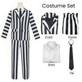 Beetlejuice Cosplay Suit – Black & White Striped Costume Set - Anime - Cosplay - 6