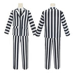 Beetlejuice Cosplay Suit – Black & White Striped Costume Set - Anime - Cosplay - 2