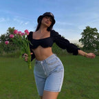 Bela Turtleneck Crop Top - Women’s Clothing & Accessories - 4