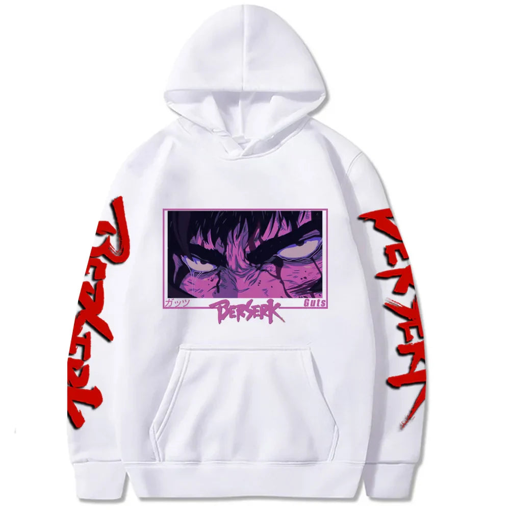 Berserk Anime Hoodie - Harajuku Graphic Autumn Pullover - White / S - Anime - Shirts & Tops - 2 - 2024