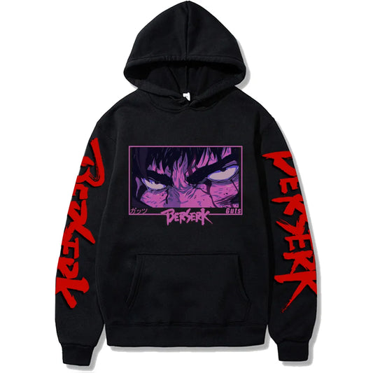 Berserk Anime Hoodie - Harajuku Graphic Autumn Pullover - Black / S - Anime - Shirts & Tops - 1 - 2024