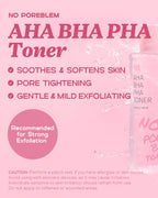 No Poreblem AHA BHA PHA Exfoliator Toner
