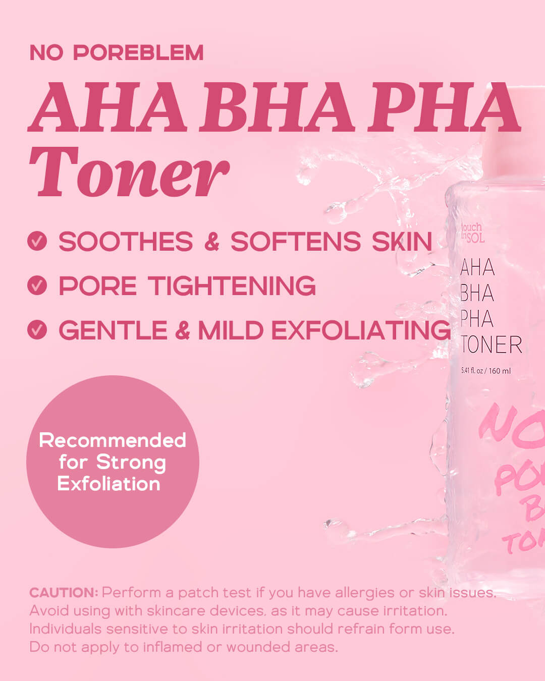 No Poreblem AHA BHA PHA Exfoliator Toner