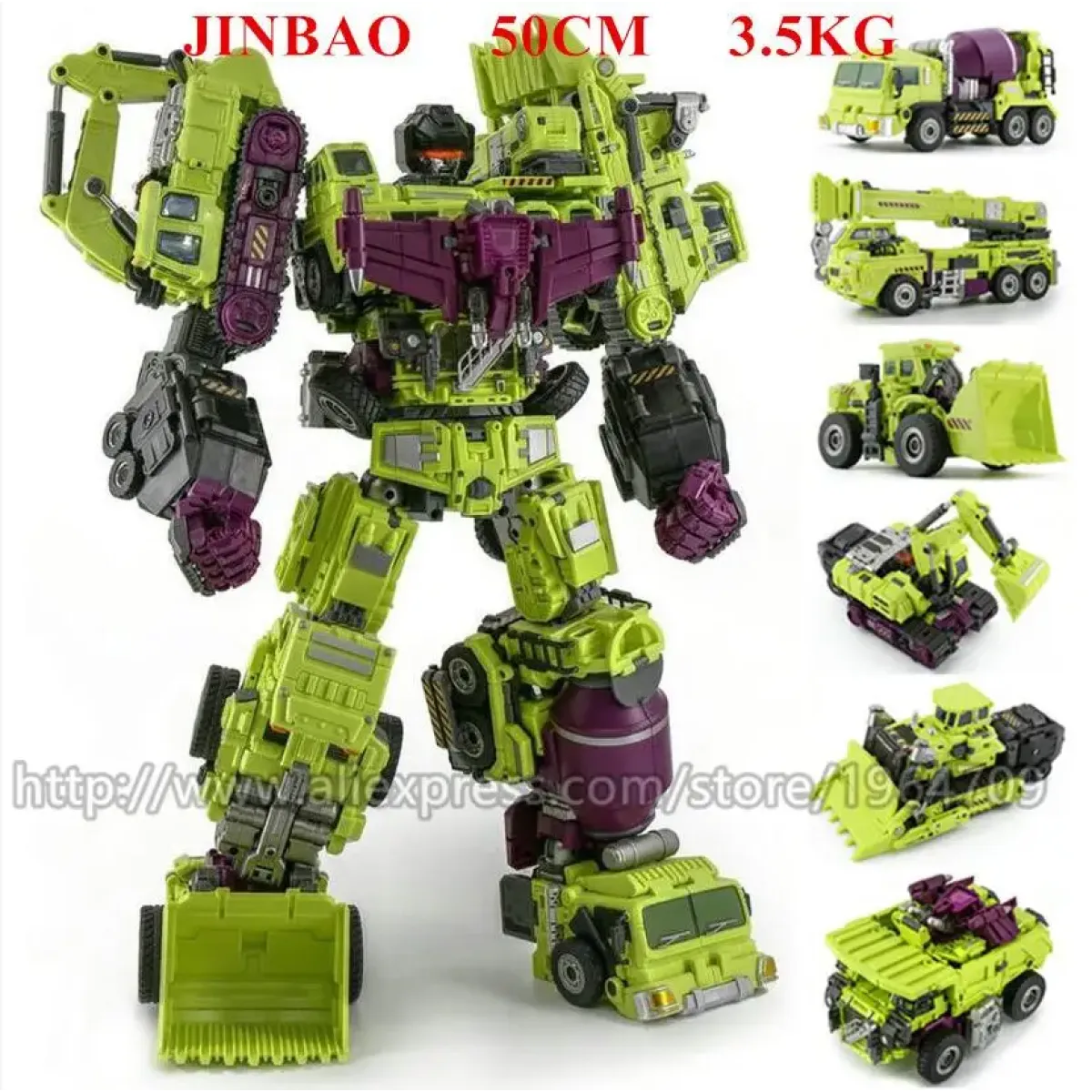 Jinbao 5-in-1 Big Transformation Predaking Anime Robot Action Figure - Anime - Figures - 10