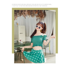 Bikini Set – Ruffled Off Shoulder High Waist Skirt - Bottoms - Swimwear - 12