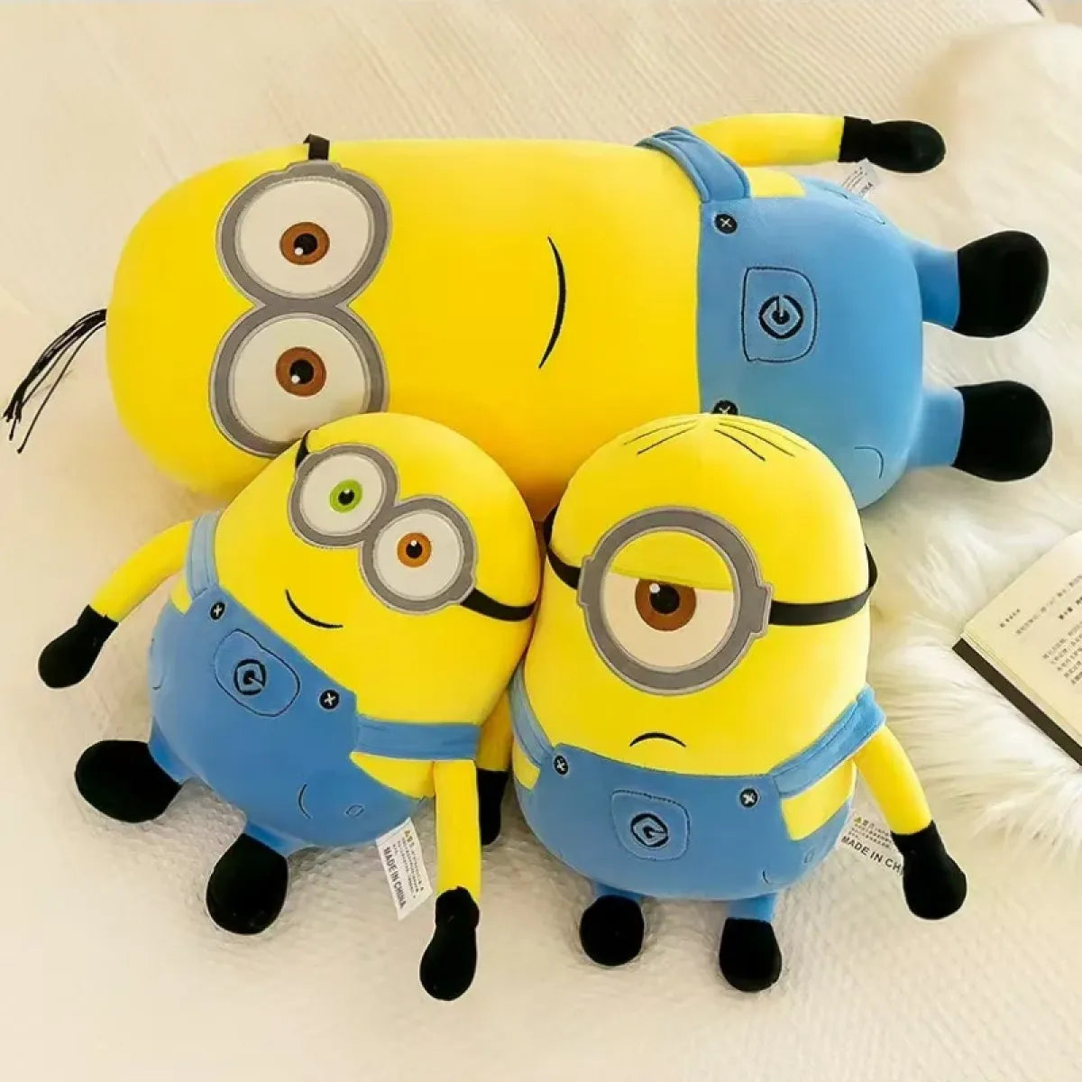 Kawaii Minions Plush Toys – 30-40cm Soft Dolls for Birthday Gift - Plushies - Plushie - 1