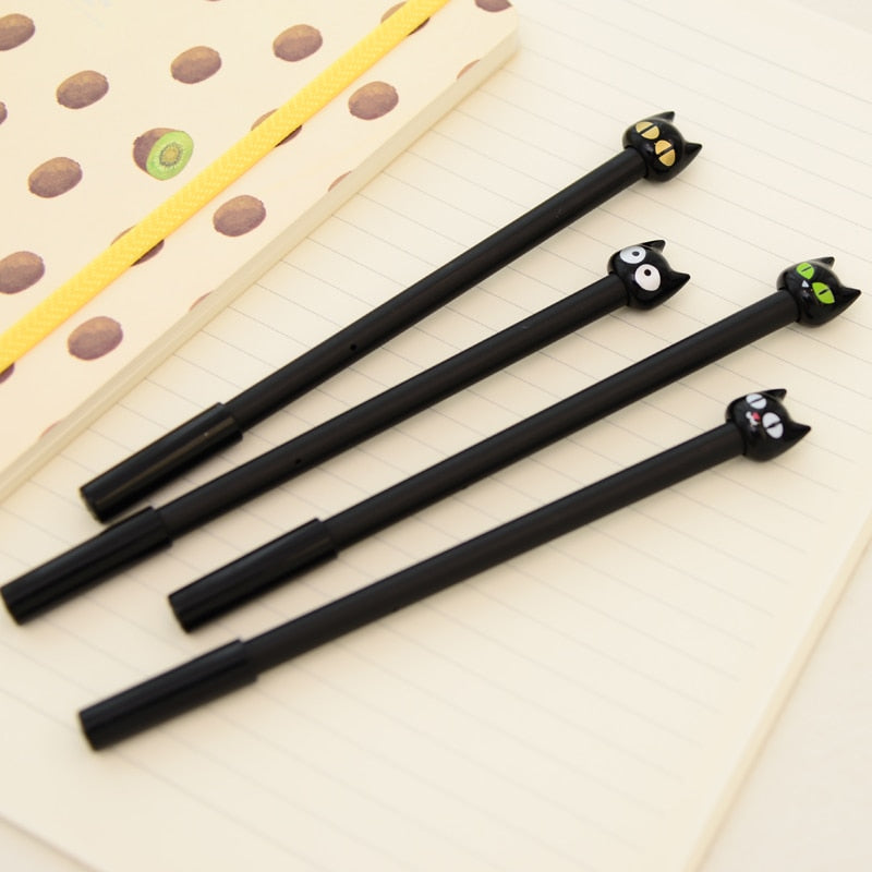 4X Cute Black Cat Gel Pens - Stationary & More - Clothing - 4 - 2024