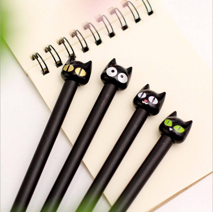 4X Cute Black Cat Gel Pens - Stationary & More - Clothing - 6 - 2024