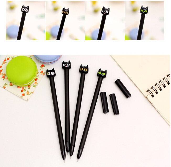 4X Cute Black Cat Gel Pens - Stationary & More - Clothing - 9 - 2024