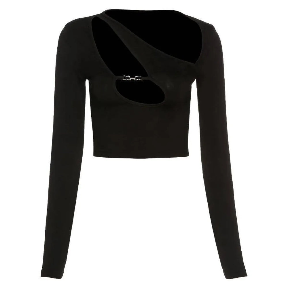 Black Dragon Crop Top - T-Shirts - 1