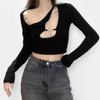 Black Dragon Crop Top - T-Shirts - 17