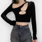 Black Dragon Crop Top - T-Shirts - 18