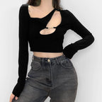 Black Dragon Crop Top - T-Shirts - 5