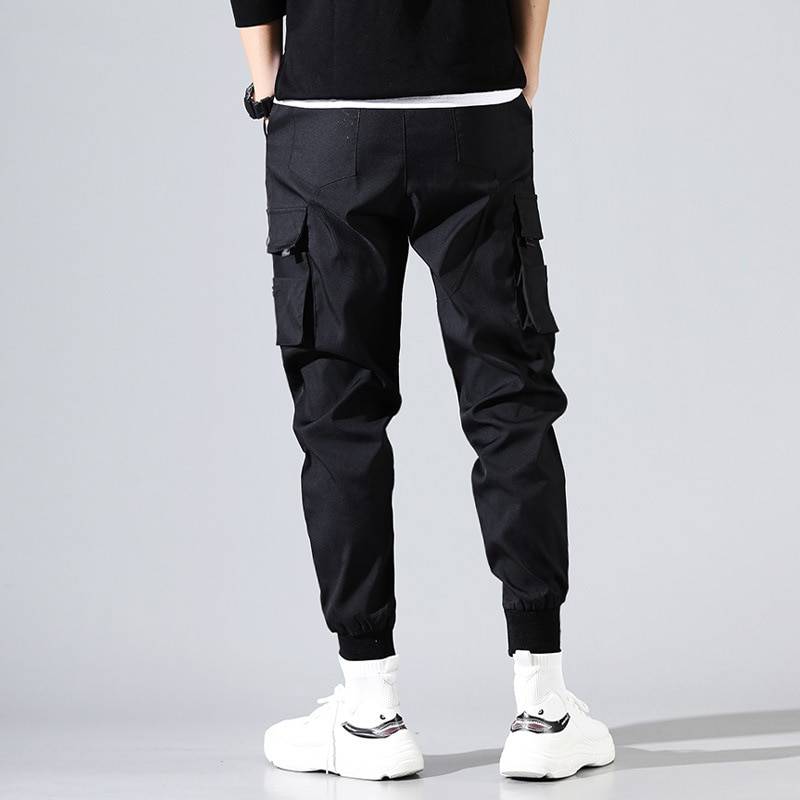 Black Harajuku Men’s Pants with Pockets - Bottoms - Pants - 4 - 2024