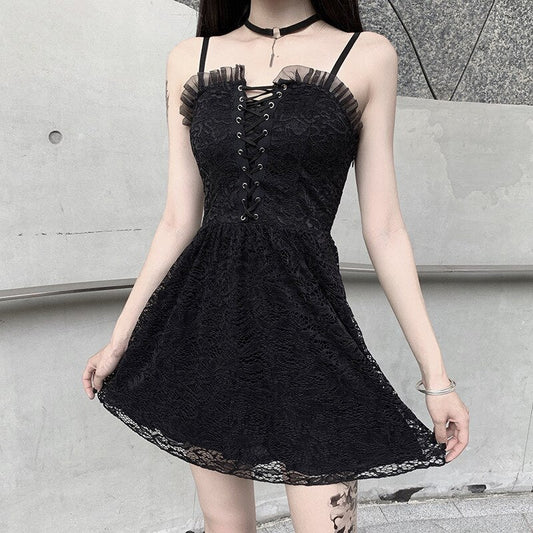 Black Lace Gothic Dress - All Dresses - Clothing - 2 - 2024