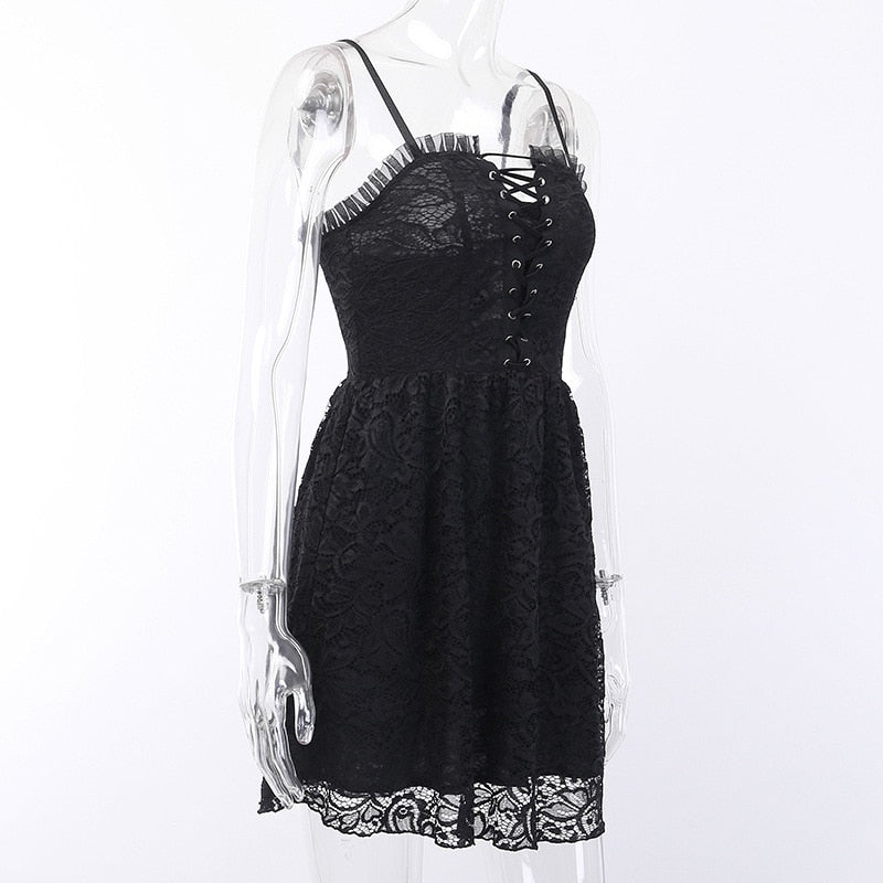 Black Lace Gothic Dress - All Dresses - Clothing - 3 - 2024