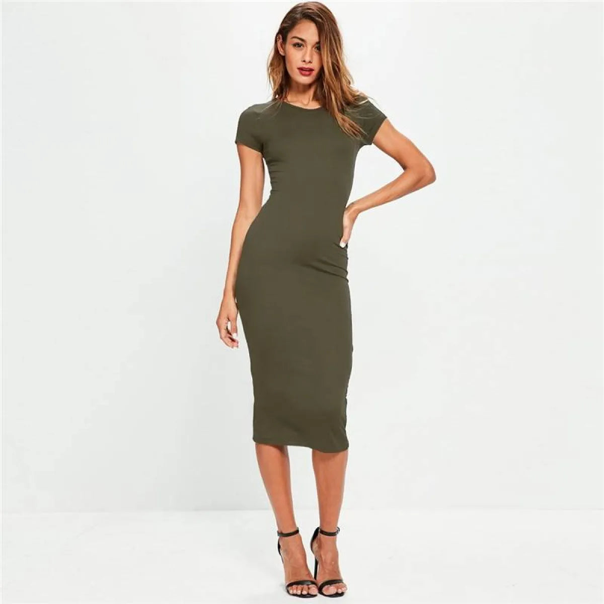 Midi Bodycon Dress - All Dresses - 5