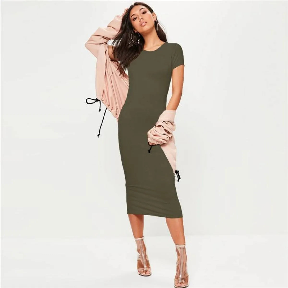 Midi Bodycon Dress - All Dresses - 6