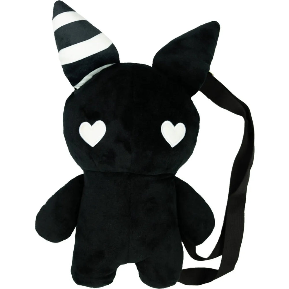 Rabbit Plush Backpack – Black (14”) - Women Bags & Wallets - Stuffed Animals - 1