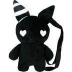Rabbit Plush Backpack – Black (14”) - Women Bags & Wallets - Stuffed Animals - 1