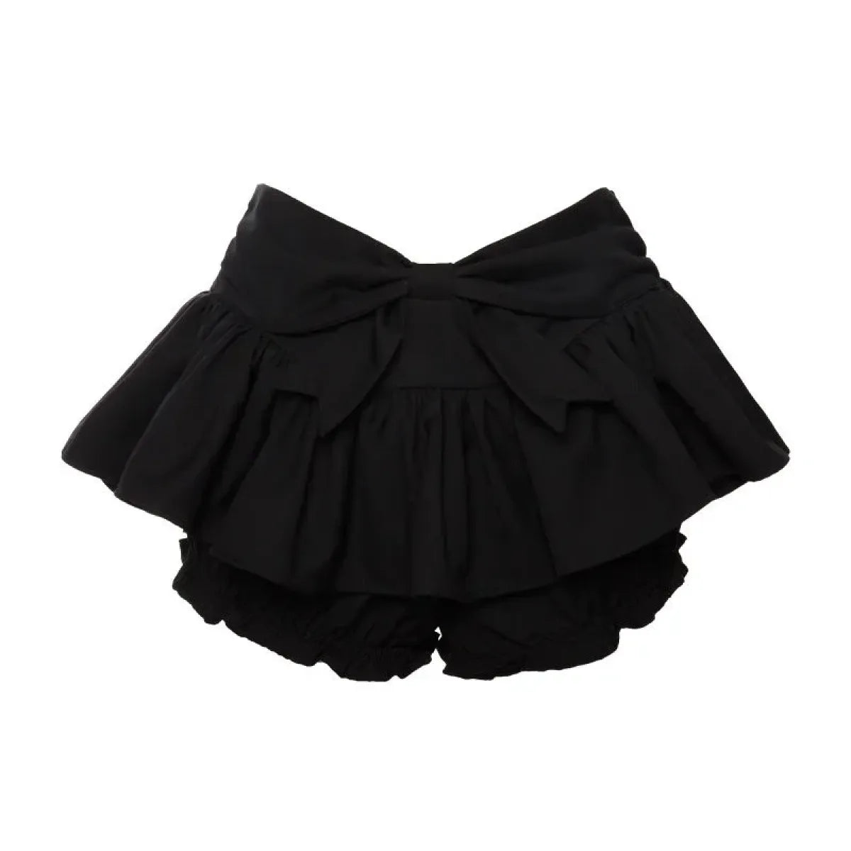 Off-Shoulder Crop Top & Black Mini Skirt Set – Kawaii Y2K - Bottoms - Long - Off-Shoulder - Clothing Sets - 4